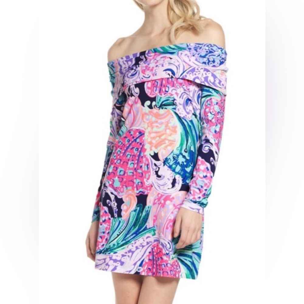 XS Lilly Pulitzer Trisha dress in all that she wants multi color print